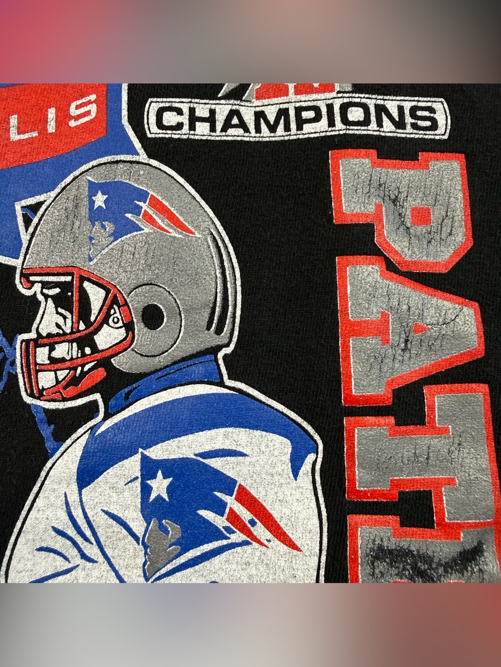 Super Bowl XLVI New York Giants Beat Patriots 2-Sided 2012 Football t-shirt L - Picture 5 of 16
